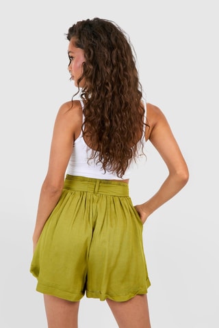 Short taille haute - Kaki