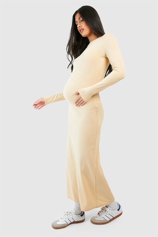 Robe de maternité - Beige