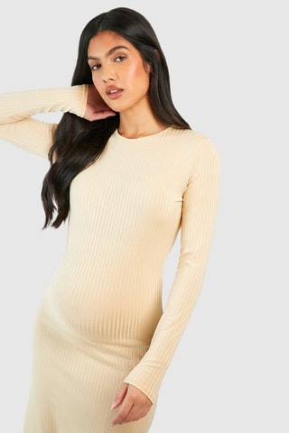Robe de maternité - Beige