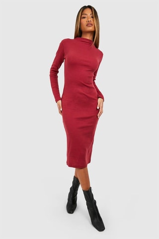 Robe midi - Bordeaux