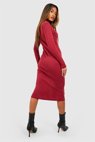 Robe midi - Bordeaux