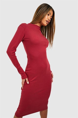 Robe midi - Bordeaux