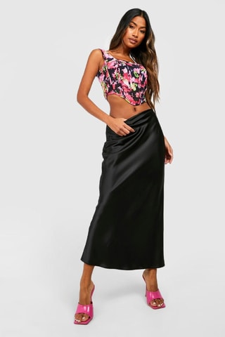 Jupe longue taille haute - Noir