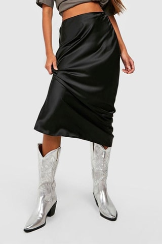 Jupe longue taille haute - Noir