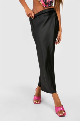 Jupe longue taille haute - Noir