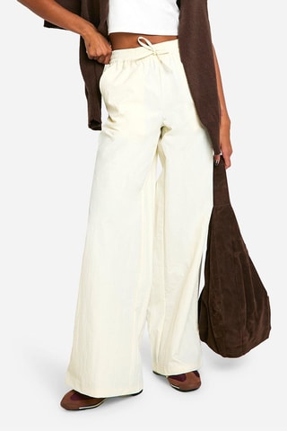 Pantalon straight taille haute - Ivoire