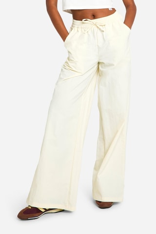 Pantalon straight taille haute - Ivoire