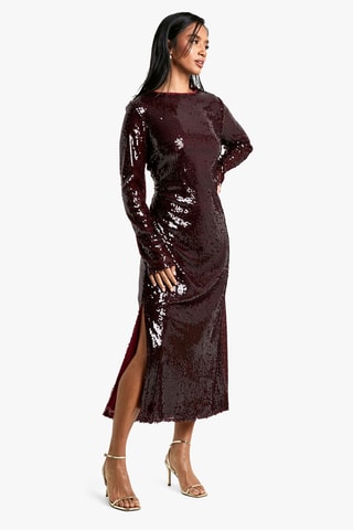 Robe droite - Bordeaux