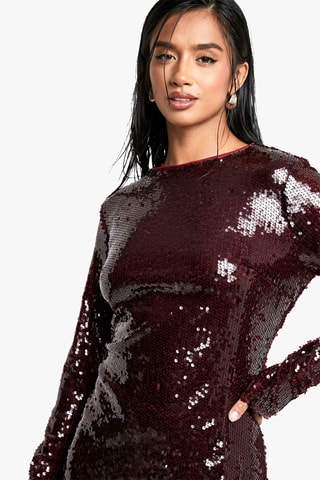 Robe droite - Bordeaux