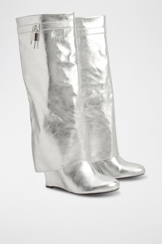 Bottes compensées - Argenté