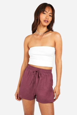 Short taille haute - Violet