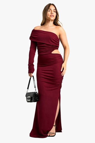 Robe asymétrique - Bordeaux