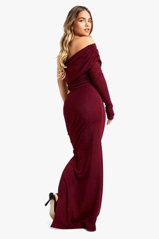 Robe asymétrique - Bordeaux