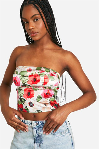 Top bustier - Rouge