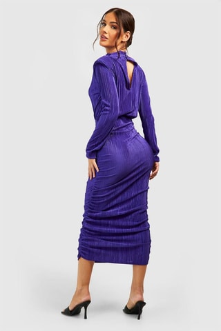 Robe plissée - Violet
