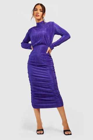 Robe plissée - Violet