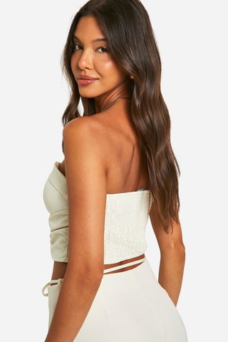 Crop top bustier - Ecru