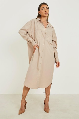 Robe chemise - Beige