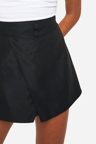 Jupe-short taille haute - Noir