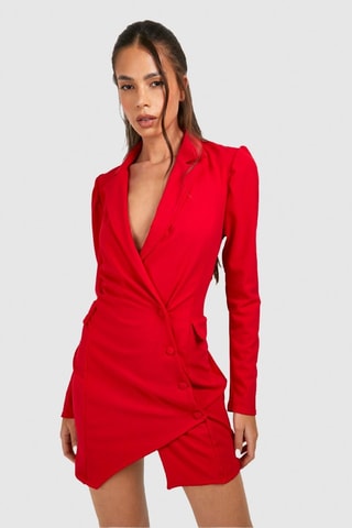 Robe chemise - Rouge