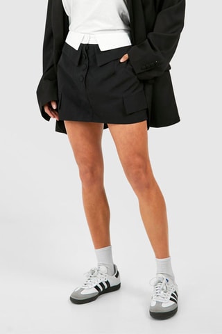 Minijupe taille haute - Noir