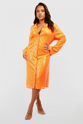 Robe midi - Orange