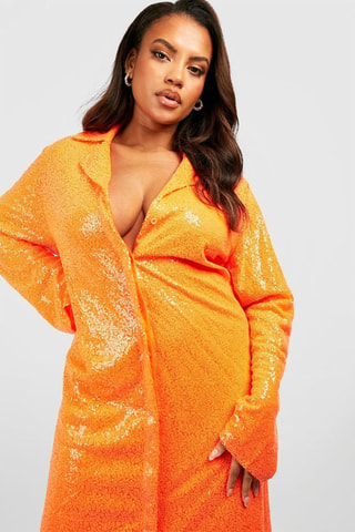 Robe midi - Orange