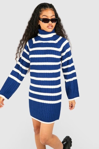 Robe pull - Bleu marine