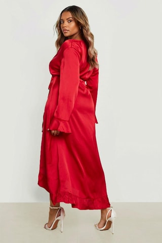 Robe portefeuille - Rouge