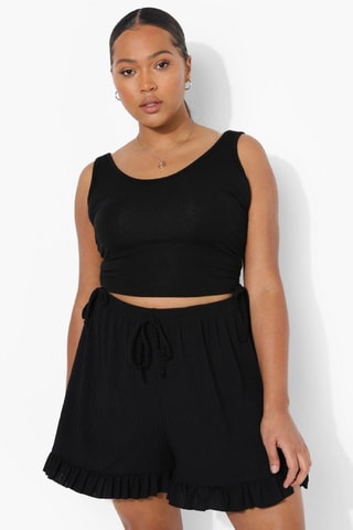 Short taille haute - Noir