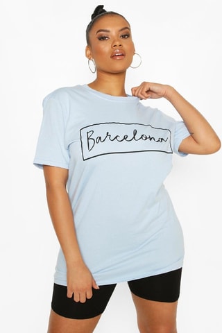 T-shirt oversize - Ciel