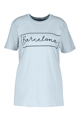 T-shirt oversize - Ciel