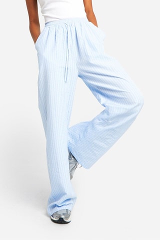 Pantalon wide legs taille haute - Ciel