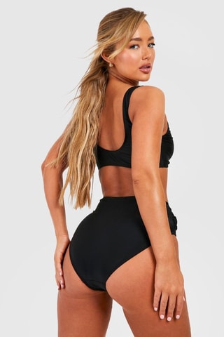 Bas de maillot taille haute - Noir