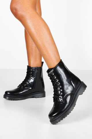 Bottines vernies - Noir