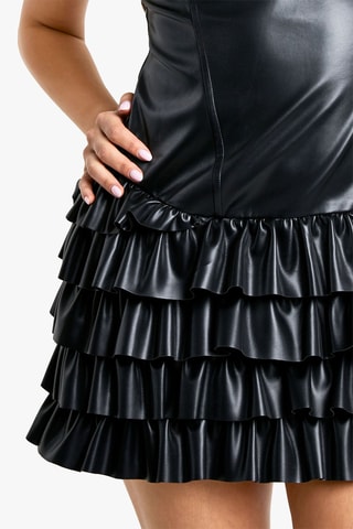 Robe volantée - Noir