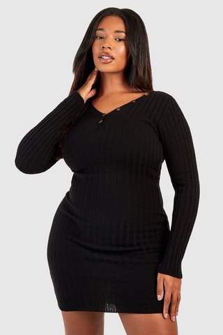 Robe fourreau - Noir
