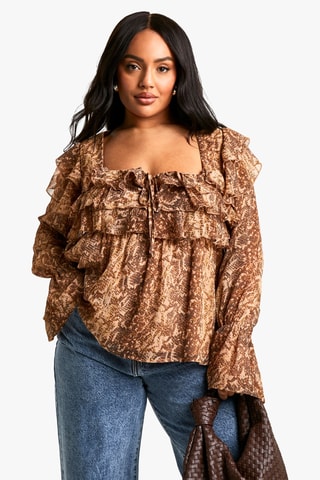 Blouse - Marron