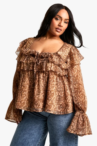 Blouse - Marron