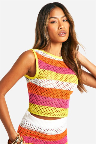 Top - Fuchsia et jaune
