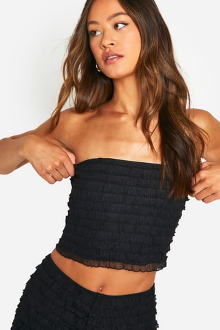 Crop top bustier - Noir