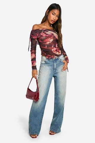 Top - Anthracite et fuchsia