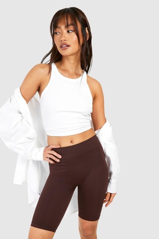 Cycliste taille haute - Marron foncé