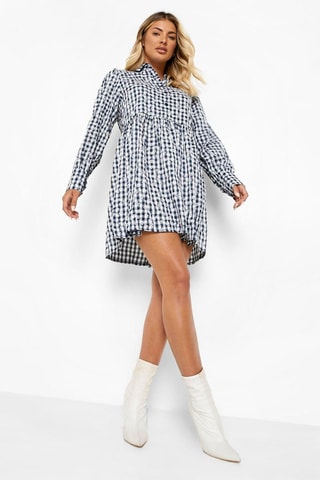 Robe patineuse - Bleu marine et blanc