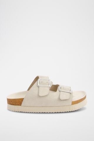 Mules plateformes - Ecru