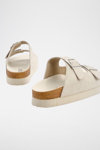 Mules plateformes - Ecru