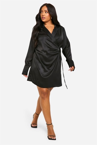 Robe portefeuille - Noir