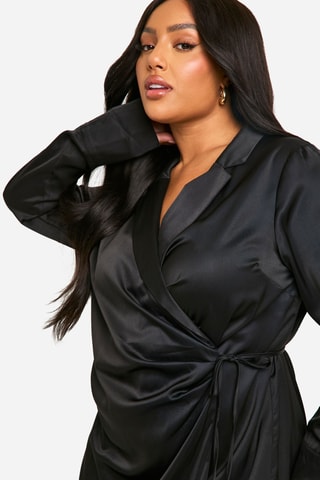 Robe portefeuille - Noir