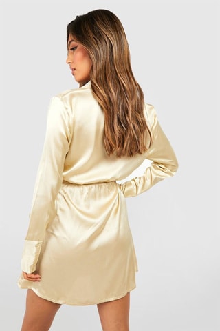 Robe portefeuille - Beige