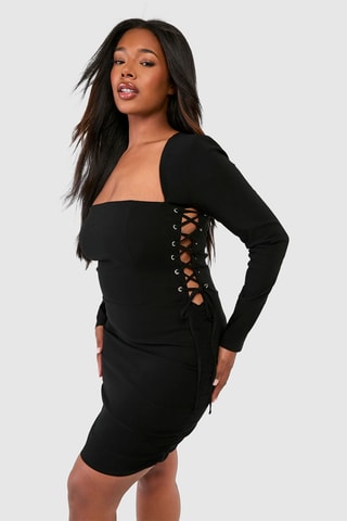 Robe fourreau - Noir